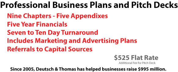 We are professional business plan writers. The process of developing a document for raising capital is complex. Our firm can work with you throughout the entire business planning process. Over the past 13 years, we have developed a comprehensive methodology for creating a professional business plan that is appropriate for a bank, investor, or other funding source. During this time, we have worked with more than 2,400 clients. Our primary focus is working with small businesses, both established and startups. 